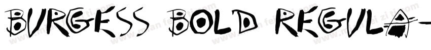 Burgess Bold Regula字体转换